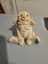 Vintage Dreamsicle Lamb in Jammies Signed Kristin Painted Figurine picture