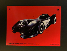 1989 Topps Batman Movie Sticker #8 Batmobile picture