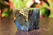 40MM Blue Labradorite Crystal Cube Flashy Energy Chakra Healing Gemstone Cube picture
