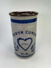 North Conway Crock Signed By Harvey New Hampshine 2001 Vintage Collectible C53  picture