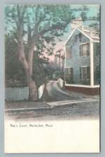 Ray's Court NANTUCKET Massachusetts Rare Antique Hand Colored Rotograph Postcard picture