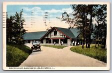 Shelter House Blackhawk Park Rockford Illinois 1923 WB Postcard N925 picture