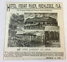 1895 print ad ~ HOTEL INDIAN RIVER ~ Rockledge, Florida picture