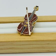 🎻 Elegant Violin Enamel Pin - A Classic Tribute to Music Lovers 🌟 picture