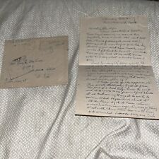 Antique 1918 WWI Soldier’s Letter Home to Ohio OH Wife; Mentions Woodrow Wilson picture