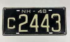 1948 New Hampshire License Plate C  2443 .. Vintage Tag picture