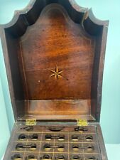 Antique  Rare English Mahogany George III Georgian Antique Inlaid Knife Box picture