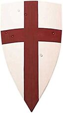 Crusader Medieval Shield Full Size Armor Costume White/Red One Size picture