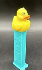4.5” Easter Yellow Duck Pez Candy Dispenser Rubber Ducky Used no Candy picture