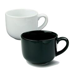 24 ounce Extra Large Latte Coffee Mug Cup or Soup Bowl with Handle - Black an... picture