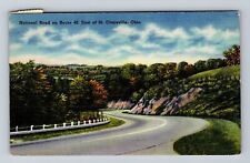 St Clairsville OH-Ohio, National Road On Route 40, Vintage c1946 Postcard picture