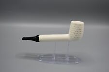 Fat CANADIAN PIPE BLOCK MEERSCHAUM-NEW-HAND CARVED Custom Case#103 picture