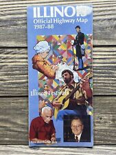 Vintage 1987-1988 Illinois Official Highway Map￼ picture