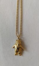 Winnie the Pooh Necklace Gold Colored - Movable Pendant - Vintage Disney picture