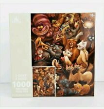 Disney Cats and Dogs Two-Sided Jigsaw Puzzle 1000 Pieces Aristocats Pluto Stitch picture