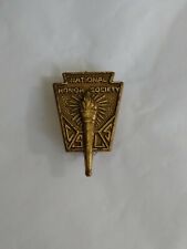 National Honor Society Lapel Pin Bronze Color Pinback  picture