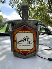 Rare Vintage RCA Victor Nipper Hanging Light His Masters Voice 80's Nice 15'' picture