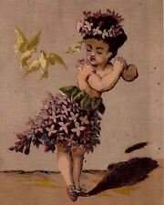 1880s IMPORTERS AND TRADERS TEA CO PHILADELPHIA HULA GIRL TRADE CARD 25-207 picture