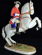 Frankenthal Wessel Vintage  Prussian Dragoon Officer On Horseback 1745 Figurine picture