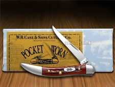 Case xx Toothpick Knife Pocket Worn Jigged Old Red Bone Handle 00792 picture