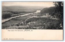 c1905 View Down Delaware Milford Pennsylvania Vintage Antique Art Views Postcard picture