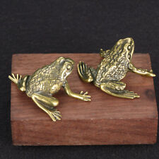 Antique brass toad statue frog tabletop decoration handicraft small sculpture picture