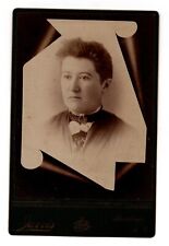 C. 1880s CABINET CARD JARVIS GORGEOUS YOUNG LADY ORNATE MASK BROOKINGS S. DAKOTA picture