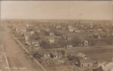 Alma Nebraska, Birds Eye View 1912, RPPC Photo Postcard picture