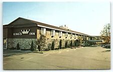 1970s STURGEON BAY WISCONSIN KING'S INN MOTEL HOTEL GREEN BAY RD POSTCARD P3176 picture