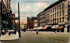 Postcard Monroe Street in Grand Rapids, Michigan picture