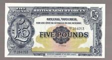 British Armed Forces currency Paper Money 5 Pounds 1948 series XF Uncirculated picture