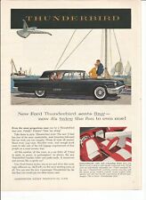 2 Original 1958 Ford Thunderbird Coupe or Convertible vintage print ad (ads) picture