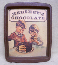 Vintage 1982 Hershey's Chocolate Metal Tray picture