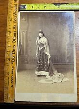Antique 1880's UK Royal Crown Princes Teen Girl Dress CDV EP Libby Photograph picture