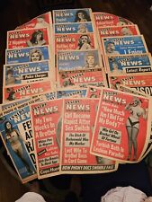 1960's Lot Of 24, INSIDE NEWS NEWSPAPER, Great Collection, Pictures, Vintage Q30 picture