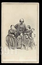 CDV Photo of The Hutchinson Family Singers / Had Civil War Tax Stamp 1860s Rare picture