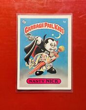 1985 Topps Garbage Pail Kids NASTY NICK 1a Series 1 Glossy one * picture