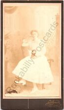 Antique 1900 Young Girl Communion Cabinet Card Photo Chicago Studio Jacobs picture