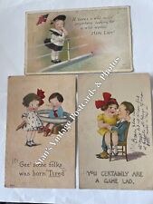 Comic Kids/Colored Postcards/1911-1920’s Lot Of (26) picture