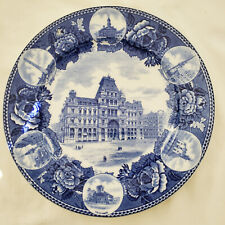 Boston, Mass. Antique 1904 Wedgwood Plate, Various Buildings Shown 10