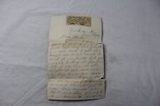  1899 Handwritten Letter With Embossed Clover Leaf & Newspaper Inclusion Antique picture
