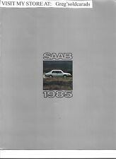 Original 1985 Saab 900, 900S, and Turbo sales brochure, catalog picture