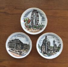 Schlogl-Vienna Austria Souvenir Plates 4” Diameter Set Of 3 picture