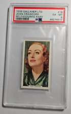 1939 Gallaher My Favourite Part #18 JOAN CRAWFORD PSA 6 NM picture