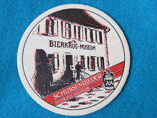 1996 Beer Bar Coaster ~ Bad Schussenrieder Brewery Bier ~ German Bierkrug Museum picture