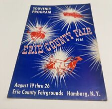 1961 ERIE COUNTY FAIR SOUVENIR PROGRAM HAMBURG, NEW YORK picture
