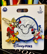 Mickey Mouse, Goofy and Pluto Strike up the Band - XL Pin NEW picture