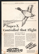 1931 Vintage Old Print Ad Western Super X Shotgun Shell Benjamin Air Rifle Hoppe picture