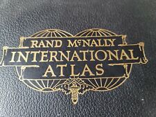 Antique 1926 Rand McNally INTERNATIONAL Atlas of the World Complete MAP BOOK picture