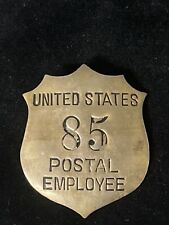 1920's United States Post Office Department Postal Employee Badge #85 RARE picture